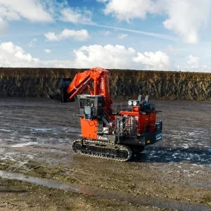 First Hitachi EX2000-7 ultra-large excavator arrives in Europe