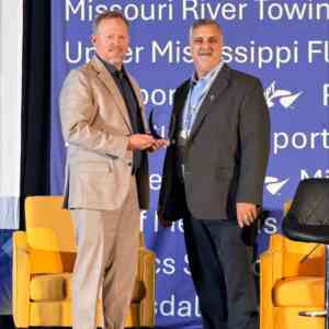 Ports of Indiana CEO Jody Peacock receives inaugural CARGO award from Inland Rivers, Ports and Terminals